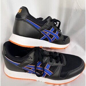 Asics Mens Youth  1194A063 Black Orange Lace Up Low Top Size 4.5 Sneakers Shoe